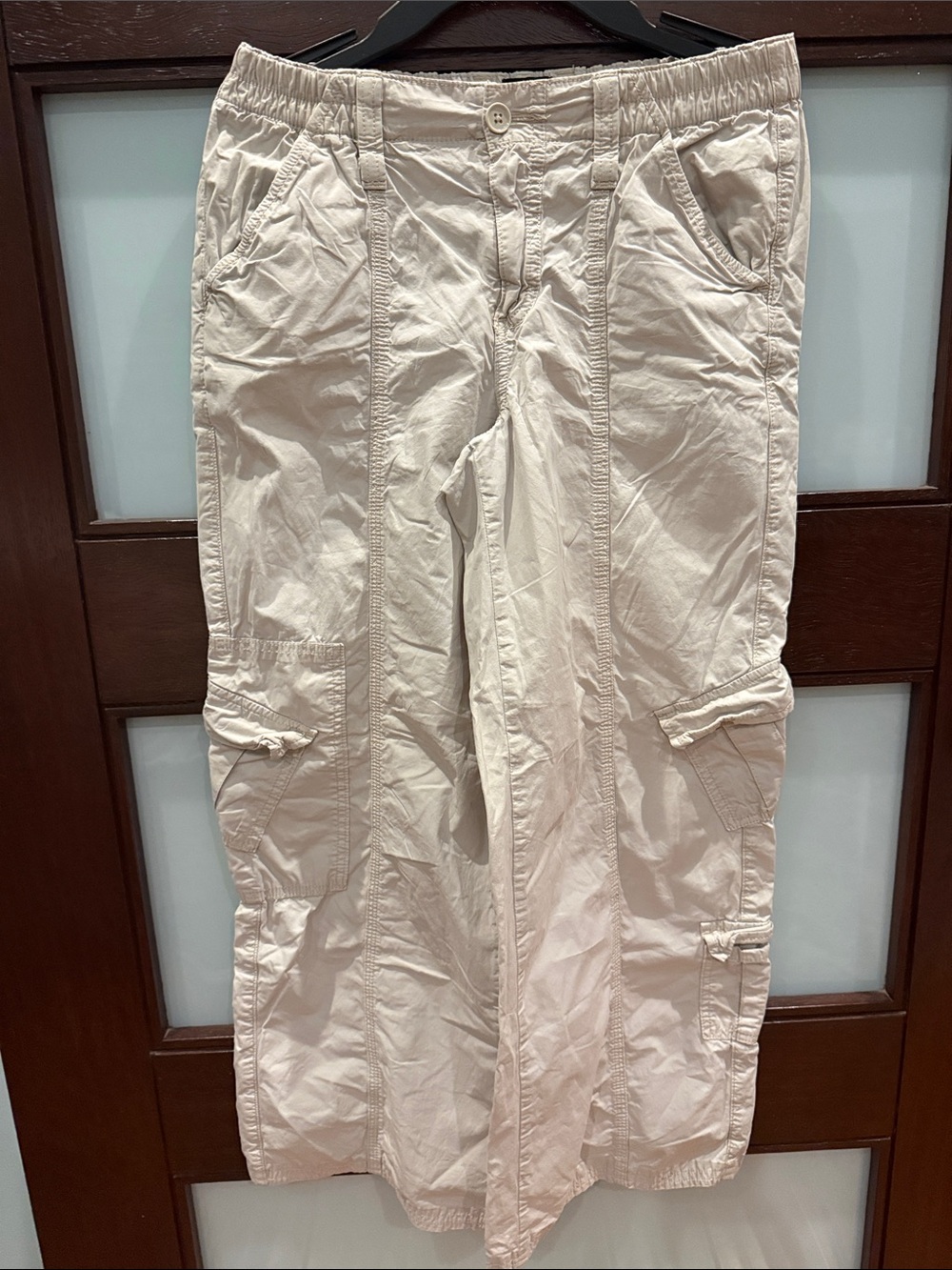 BDG Light Beige Elastic Waist Chinos